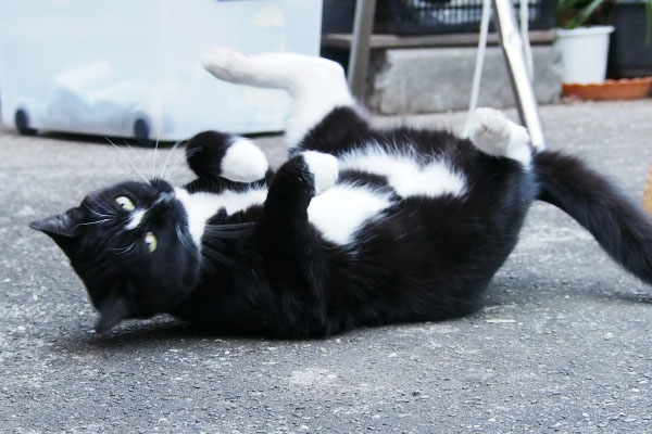 大股開きで転がるほの